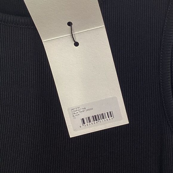 CHRISTOPHER ESBER NWT Size AU 10 US M Black Oblix Maxi Dress Cut Out Rib Knit - Picture 7 of 16